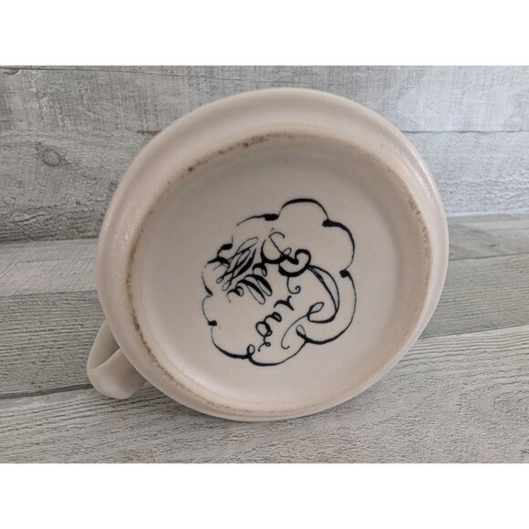 Anthropologie Ceramic Cat Mug With "Ciao" Text & Polka Dot Interior - Picture 6 of 7